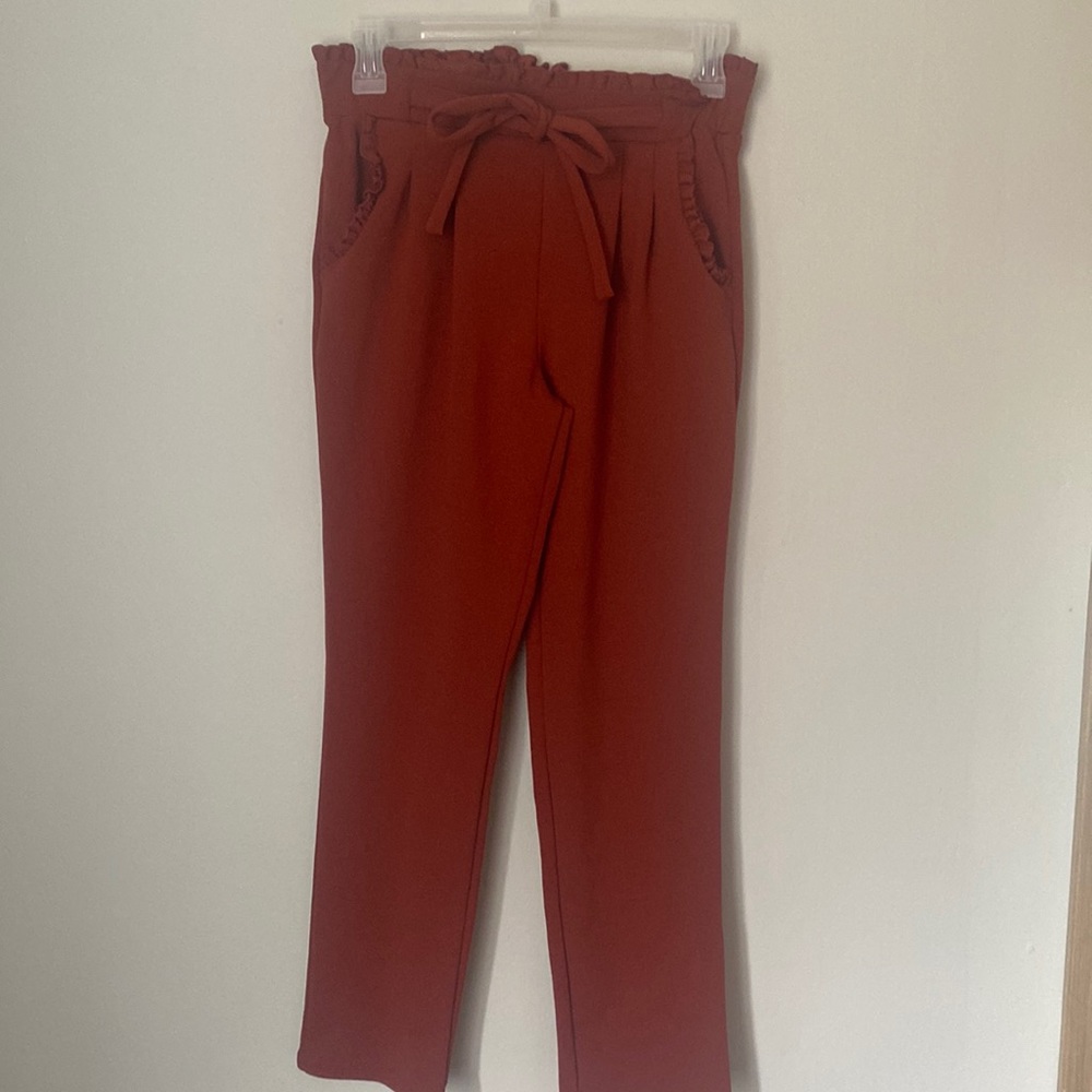 Orange dress pants